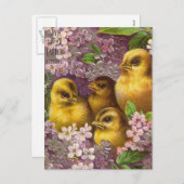 ヴィンテージイースター シーズンポストカード (正面/裏面)