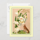 ヴィンテージイースター シーズンポストカード (正面/裏面)