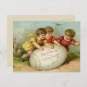 ヴィンテージイースター シーズンポストカード (正面/裏面)