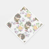 ヴィンテージイースター スタンダードランチョンナプキン (角)