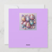 ヴィンテージイースター~ハッピーイースター飾~卵を~へ シーズンカード (裏面)