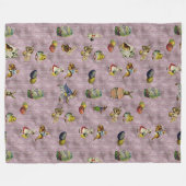 ヴィンテージイースター フリースブランケット (正面(横))