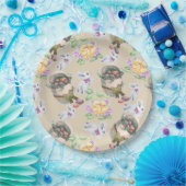 ヴィンテージイースター ペーパープレート (パーティー)