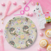 ヴィンテージイースター ペーパープレート (パーティー)