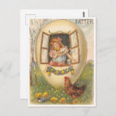 ヴィンテージイースター ポストカード (正面/裏面)