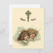 ヴィンテージイースター、天使の天使の雲の天国 シーズンカード (正面/裏面)