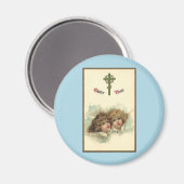 ヴィンテージイースター、天使の天使の雲の天国 マグネット (正面/裏面)