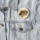 ヴィンテージイースター、天使の天使の雲の天国 缶バッジ (インサイチュ)