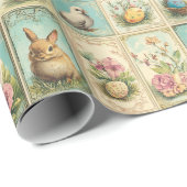 ヴィンテージイースター | 懐かしいフローラ ラッピングペーパー (ロールコーナー)