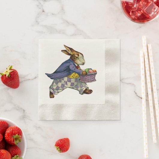 ヴィンテージイースター 縁ありカクテルナプキン (インサイチュ)