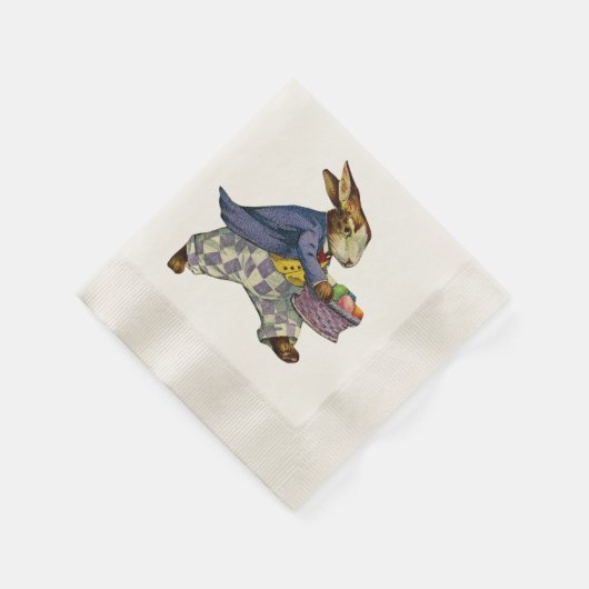 ヴィンテージイースター 縁ありカクテルナプキン (角)