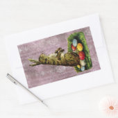 ヴィンテージイースター 長方形シール (封筒)