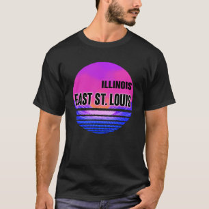 ヴィンテージイーストセントルイスベイパウエーブイリノイ Tシャツ