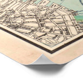 ヴィンテージイーストボストン、ウィンスロップ&チェルシーの地図 ポスター (角)