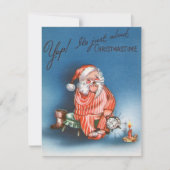 ヴィンテージイープマリークリスマスタイムサンタ シーズンカード (正面)