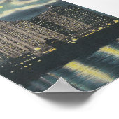 ヴィンテージウィグリー建物シカゴ ポスター (角)