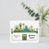 ヴィンテージウィザーズ・オブ・オズ、エメラルド・シティ・バースデーパーティー 招待状 (スタンド正面)