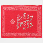 ヴィンテージウィザーズ・オブ・オズ・クリスマス・ブランケット フリースブランケット (正面(横))