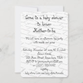 ヴィンテージウィザーズ・オブ・オズ・ティンマン・ベイビー・シャワー 招待状 (裏面)