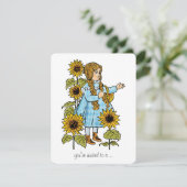 ヴィンテージウィザーズ・オブ・オズ・ベイビーシャワーパーティの招待状 招待状 (スタンド正面)