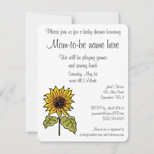 ヴィンテージウィザーズ・オブ・オズ・ベイビーシャワーパーティの招待状 招待状 (裏面)