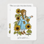 ヴィンテージウィザーズ・オブ・オズ・ベイビーシャワーパーティの招待状 招待状 (正面/裏面)