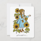 ヴィンテージウィザーズ・オブ・オズ・ベイビーシャワーパーティの招待状 招待状 (正面)