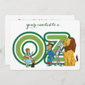 ヴィンテージウィザーズ・オブ・オズ・ベイビーシャワーパーティー 招待状 (正面/裏面)