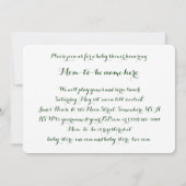 ヴィンテージウィザーズ・オブ・オズ・ベイビーシャワーパーティー 招待状 (裏面)