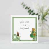 ヴィンテージウィザーズ・オブ・オズ・ベイビーシャワー招待状 招待状 (スタンド正面)