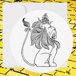 ヴィンテージウィザーズ・オブ・オズ・ライオン誕生日パーティー 招待状