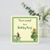 ヴィンテージウィザーズ・オブ・オズ、誕生日パーティーへの招待 招待状 (スタンド正面)