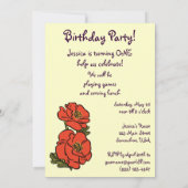 ヴィンテージウィザーズ・オブ・オズ、誕生日パーティーへの招待 招待状 (裏面)