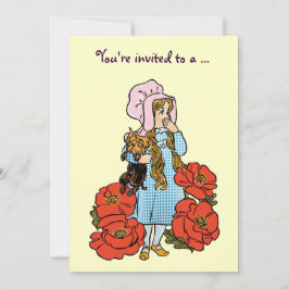 ヴィンテージウィザーズ・オブ・オズ、誕生日パーティーへの招待 招待状