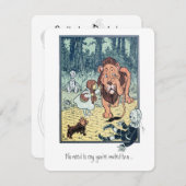 ヴィンテージウィザーズ・オブ・オズ、Boy Birthday Party 招待状 (正面/裏面)