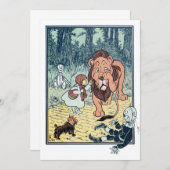 ヴィンテージウィザードのオズイエローブリックロード招待状 招待状 (正面/裏面)