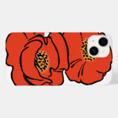 ヴィンテージウィザードのオズレッドポピー開花春 Case-Mate iPhoneケース (裏面 (横))