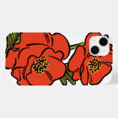 ヴィンテージウィザードのオズレッドポピー開花春 Case-Mate iPhoneケース (裏面 (横))