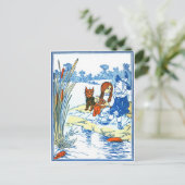 ヴィンテージウィザードのOzイラストレーション – 池 ポストカード (スタンド正面)