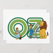 ヴィンテージウィザードのOzキャラクター招待状 招待状 (正面/裏面)