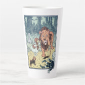 ヴィンテージウィザードのOzキャラクター、黄色レンガ道路 カフェラテマグ (正面)