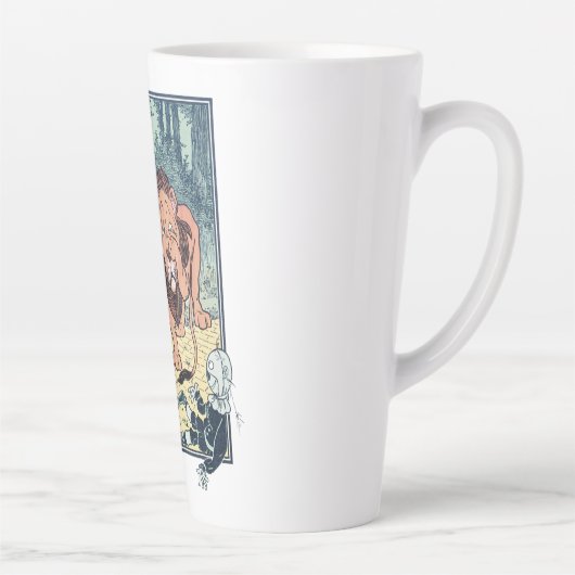 ヴィンテージウィザードのOzキャラクター、黄色レンガ道路 カフェラテマグ (右)