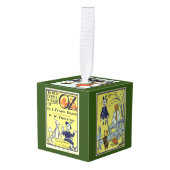 ヴィンテージウィザードのOzキャラクター、黄色レンガ道路 キューブオーナメント (正面アングル)