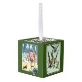 ヴィンテージウィザードのOzキャラクター、黄色レンガ道路 キューブオーナメント (裏面アングル)