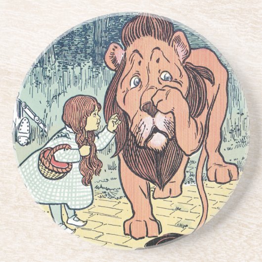 ヴィンテージウィザードのOzキャラクター、黄色レンガ道路 コースター (正面)