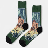 ヴィンテージウィザードのOzキャラクター、黄色レンガ道路 ソックス (左)