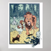 ヴィンテージウィザードのOzキャラクター、黄色レンガ道路 ポスター (正面)