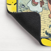 ヴィンテージウィザードのOzキャラクター、黄色レンガ道路 マウスパッド (コーナー)