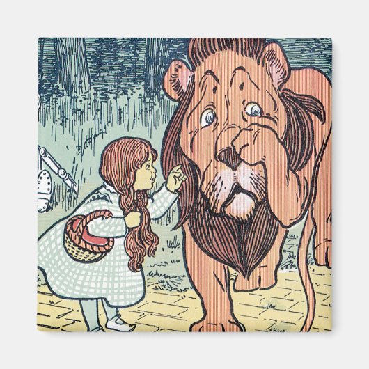 ヴィンテージウィザードのOzキャラクター、黄色レンガ道路 マグネット (正面)