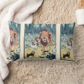 ヴィンテージウィザードのOzキャラクター、黄色レンガ道路 ランバークッション (ブランケット)